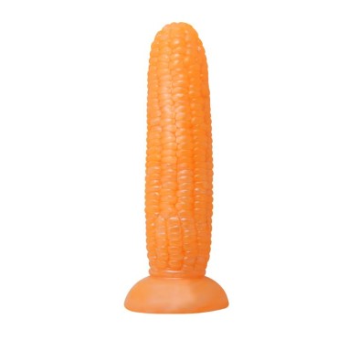 Kolba kukurydzy dildo do zabawy z przyssawką 17 cm